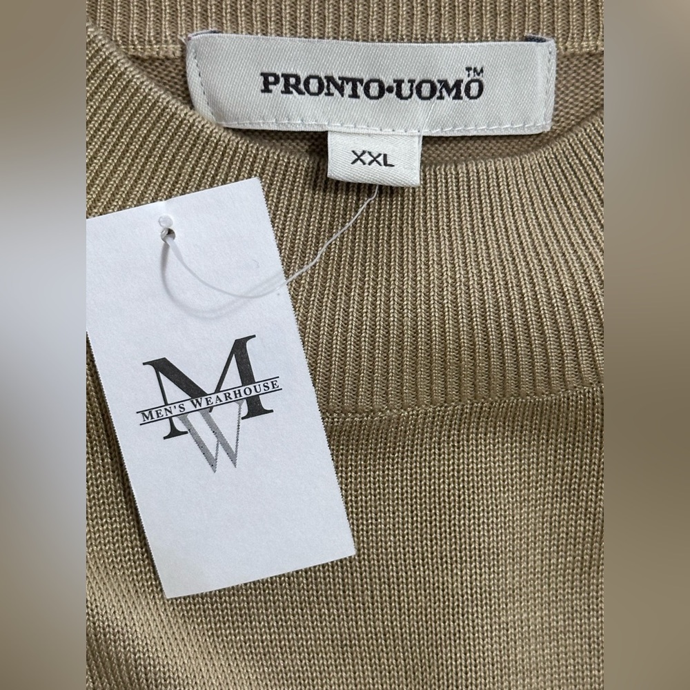 New Pronto Uomo Sweater Tan Color